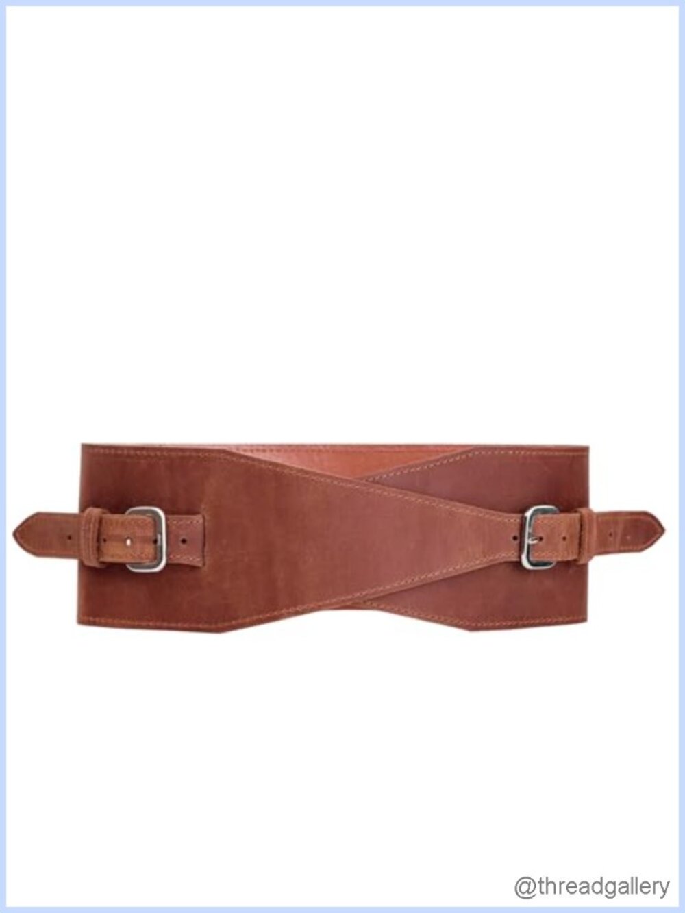 Genuine Leather Wide Waist Belt Waist Cincher Corset 3.9" Fashion Belt for